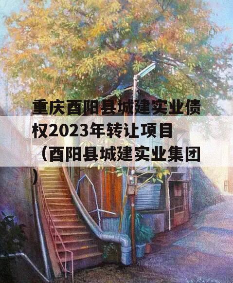 重庆酉阳县城建实业债权2023年转让项目（酉阳县城建实业集团）