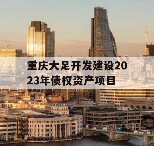 重庆大足开发建设2023年债权资产项目
